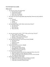 Latihan soal pilihan ganda dalam pembelajar mata kuliah epidemiologi kebidanan by anna0andhita Unduh Contoh Soal Epidemiologi Terbaru Dikdasmen