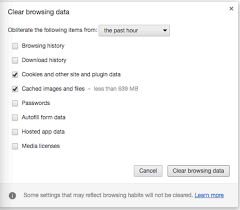 Go to settings ➙ advanced ➙ content settings. Mac Os Sierra Delete Browsing History Cache