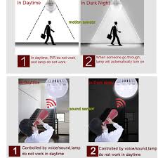 This article explains how motion sensors work and looks at the pros and cons of the different types of sensors. Pir Motion Sensor Bulb E27 Lamp Sound Light Control E27 Infrared Led Energy Saving Bulb Lights 3w 7w 9w 220v For Home Lighting Sensor Bulb Motion Sensor Bulbbulb E27 Aliexpress