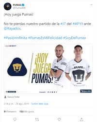 J10 santos vs rayados 19:00 horas Rayados De Monterrey Vs Pumas Como Y Donde Ver En Vivo La Jornada 7 Del Apertura 2019 De La Liga Mx Infobae