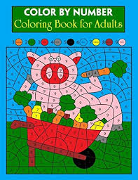 Download Buy Color By Number Coloring Book For Adults Adult Color By Numbers Coloring Book Easy Mega Jumbo Coloring Book Of Floral Flowers Gardens Landscapes Animals Butterflies And More Relief Book Online