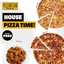 Yellow Cab Pizza 8211 Get Two 9 8243 Classic Pizzas 16 Pcs Wings For 999 Save Up To 316 In 2020 Classic Pizza Pizzas Home Food