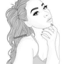 Cute cats waiting for coloring. Tumblr Girl Coloring Pages