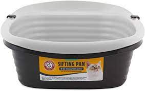 This sifting kitty litter box includes two regular pans & a sifting pan to provide an efficient way to clean your cat's litter box, no scooping required! Pet Mate Arm Hammer Large Sifting Litter Pan Amazon Co Uk Pet Supplies