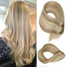 This is my favorite blonde to create and will create the least amount of upkeep, she says. Amazon Com Hair Extensions Clip In Dirty Blonde To Bleach Blonde Highlights Remy Human Hair Extensions Clip Ins 20inch Straight 7 Pieces 70g Wefted Real Hair Extensions Clip Ons For Women