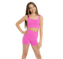 Girl's (10-14) One Size Ribbed Crop Sports Tank Top & One ...