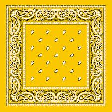 Black And Yellow Paisley Bandana Value Classic Paisley Bandana Imported 100 Cotton Bandana Paisley Bandannas