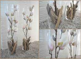 kunstbloemen met onderin wilgentakjes weer eens wat anders dan potpourri te koop bij het tuincentrum kunstbloemen glazen vaas vaas decoraties