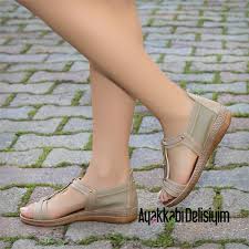 Bose Vizon Tasli Sandalet Sandalet Espadrilles Ayakkabilar