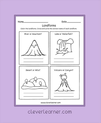 Landforms Worksheet For Kindergarten Label And Color The Landforms Worksheets P In 2020 Landforms Worksheet Kindergarten Worksheets Printable Social Studies Worksheets