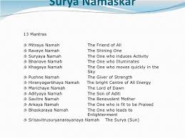 Watch surya namaskar mantra 12 times with lyrics. Surya Namaskar Mantra Names