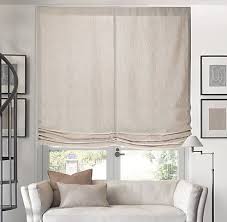 Relaxed Roman Shade Restoration Hardware Roman Shades Living Room Relaxed Roman Shade Blinds For Windows