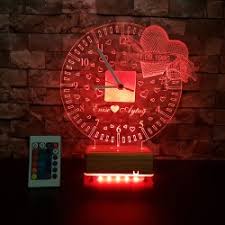 3d lamba çeşitlerini görmek ve online satın almak için tıklayın! Kalpli Saat 3d Led Lamba Isimli Kisiye Ozel 3 Boyutlu Dekoratif Led Lamba