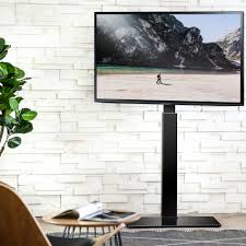 Product title corner tv stand with mount, universal floor tv stand fit 32 37 42 47 50 55 60 65 inch tvs, swivel height adjustable tv stand with tempered glass base&wire management, vesa 600x400mm, black, w006 Tall Tv Stands For Flat Screens Ideas On Foter