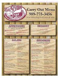 #127 of 231 places to eat in mount pleasant. Online Menu Of The Cabin Restaurant Mount Pleasant Michigan 48858 Zmenu