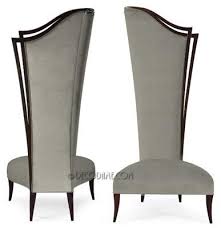 Unique Contemporary High Back Chair With A French Art Deco Flair Deco Decor High Back Chairs Occasional Chairs