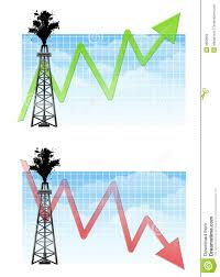 Oil Drilling Rig With Charts Stock Illustration