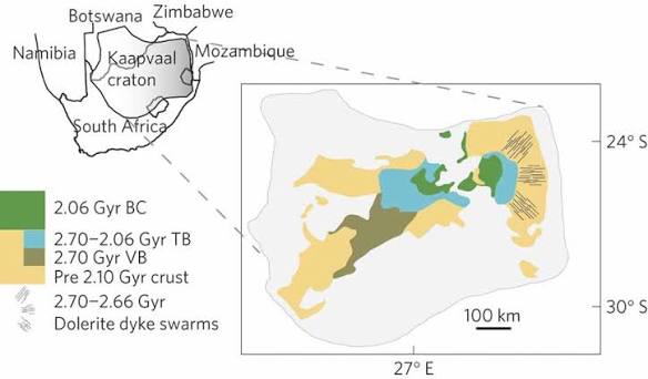 Geological overview of the Kaapvaal craton. Generalized geological map... | Download Scientific Diagram