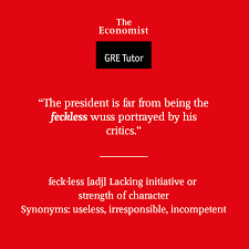 — chuck gallagher you don't like turtlenecks? Feckless Gre Vocabulary Word For Sep 17th 2017