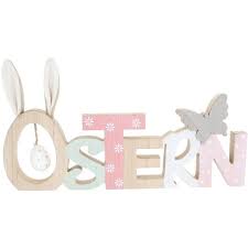Mit liebe und fantasie können sie. Deko Schriftzug Ostern Aus Holz 35 X 2 X 20 Cm Online Kaufen Rofu De