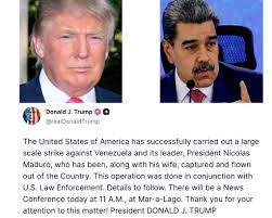 President Donald Trump Said He Watched The Overnight Capture Of ...