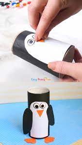 Paper Roll Penguin Craft Winter Crafts For Kids Video Video Winter Crafts For Kids Penguin Crafts Winter Crafts