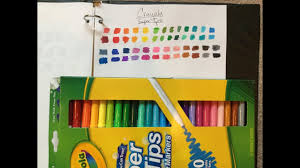 Crayola Super Tips Marker Swatches 50 Pack