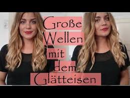 grosse wellen mit dem glatteisen ganz einfach und schnell youtube locken mit glatteisen naturliche frisuren glatteisen