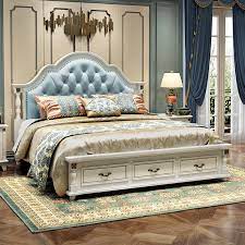 Certainly one of the most crucial bedroom ideas is to put in several storage units. Sky Blue Color Solid Wood Leather Bed Fancy Princess Bed Bedroom Sets Aliexpress