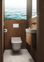A square bowl is an unusual shape for a toilet and some people like having out of the ordinary things. Sieger Design Creates Tiny Home Spa That Fits Inside Micro Apartments