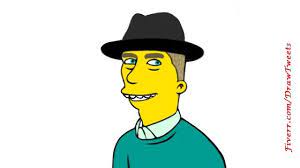The Simpsons A Guy Wearing A Cap And A Green T Shirt Yellow Character Yellow Characters Yellow Cartoon Characters Character Drawing