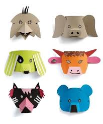 Dazu wird ein pappteller zunächst in zwei hälften. Tiermasken Zum Selbst Gestalten Animal Masks For Embellishing Yourself By Pappdorf Via Dawan Faschingsmasken Basteln Fasching Basteln Mit Kindern Tiermasken