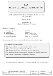 Epreuve Ep2 Cap Mmvf 2017 Eduscol Sti