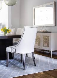 Take a seat and instantly relax. Greek Key Nailhead Trim Dining Chair Design Ideas