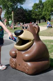 Tidybear Animal Shaped Trash Can Is Loved By Kids Of All Ages His Fun And Attractive Shape Makes Disposing Of Outdoor Trash Cans Trash Can Pet Waste Station