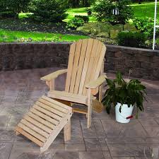 Amish Cypress Adirondack Chair With Optional Ottoman With Images Outdoor Wood Furniture Adirondack Chair Poly Outdoor Furniture