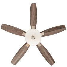 Hampton Bay Menage 52 In Integrated Led Indoor Low Profile Brushed Nickel Ceiling Fan With Light Kit 14600 The Home Depot Ceiling Fan With Light Brushed Nickel Ceiling Fan Fan Light