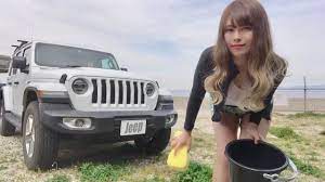 水着】Jeepを洗車したご褒美に...!! - YouTube