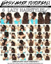 In This Hair Tutorial Video Learn How To Create 6 Easy 5 Minute Lazy Hairstyles For Long Hai Lazy Hairstyles Easy Hairstyles For Long Hair Womens Hairstyles