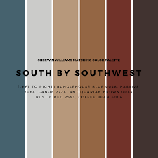 Get design inspiration for painting projects. South By Southwest Color Palette Southwest Colors Rustic Color Schemes House Color Schemes