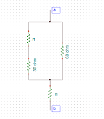 Loop 1 is the loop around the entire circuit, whereas loop 2 is the smaller loop on the right. Consider The Circuit Shown In Figure 1 Suppose That R 25 Ohm What Is The Equivalent Resistance Between Points A And B Express Your Answer To Two Significant Figures