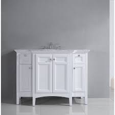 Add style and functionality to your bathroom with a bathroom vanity. Ove Decors Imy 46 Inch W Vanity In White The Home Depot Canada