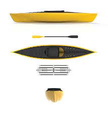 Easy Folding Kayak Provides More Practicality And Easier Transport And Storage It Departs From Traditionally Large He Kayaking Concept Design Red Dot Design