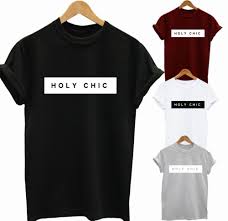 Holy Chic Unisex T Shirt Cotton O Neck T Shirts Slogan Gift Tees Cool Tees Unbr In 2020 Tee Shirt Fashion Printed Shirts Tee Shirt Designs