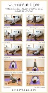 Namaste At Night Yoga For Better Sleep Relaxing Yoga Night Yoga Yoga Moves