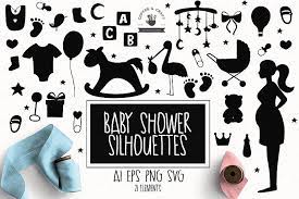 Baby Shower Silhouettes Baby Shower Silhouette Shower