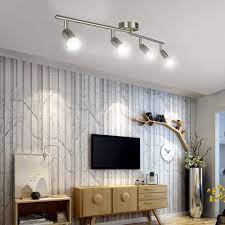 Modern Led 4 Light Track Lighting Kit Track Lighting Kits Living Room Lighting Accent Lamp