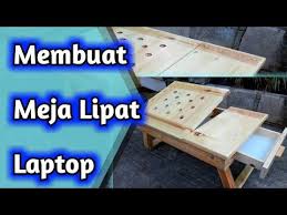 Membuat meja belajar lipat kayu anak. Cara Membuat Meja Lipat Laptop Youtube Pallet Coffee Table Coffee Table Decor