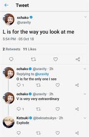 L Is For The Way You Look At Me Meme Pin By On Boku No Hero Academia My Hero Academia My Hero My Hero Academia Memes