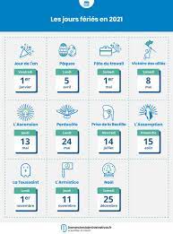 Vacances, jours fériés, numéros de semaine. Jours Feries 2020 Et 2021 Calendrier Et Dates
